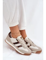 Nízké Dámské Tenisky Leopardí Béžové model 21696422 - Boto Nízké Dámské Tenisky Leopardí Béžové model 21696422 - Boto