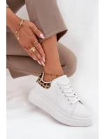 Dámské Tenisky Na Platformě Big Star model 21705702 Bílé Leopardí - Big Star Shoes Dámské Tenisky Na Platformě Big Star model 21705702 Bílé Leopardí - Big Star Shoes