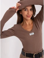 Bluzka RV BZ model 18969995 brązowy - FPrice Bluzka RV BZ model 18969995 brązowy - FPrice
