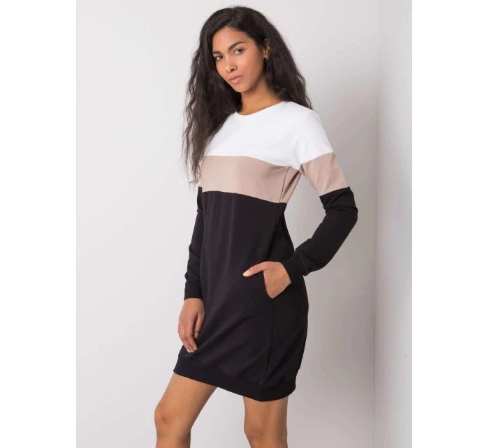 Šaty RV SK 5869.04 bílo-černé