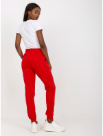 Základní červené jogger kalhoty