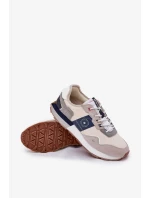 Pánské semišové tenisky na platformě Big Star – šedé