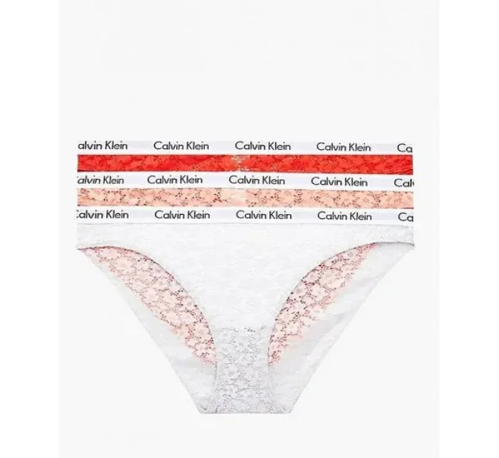 Krajkové kalhotky 3-pack - QD3926E - W5F - Mix barev - Calvin Klein