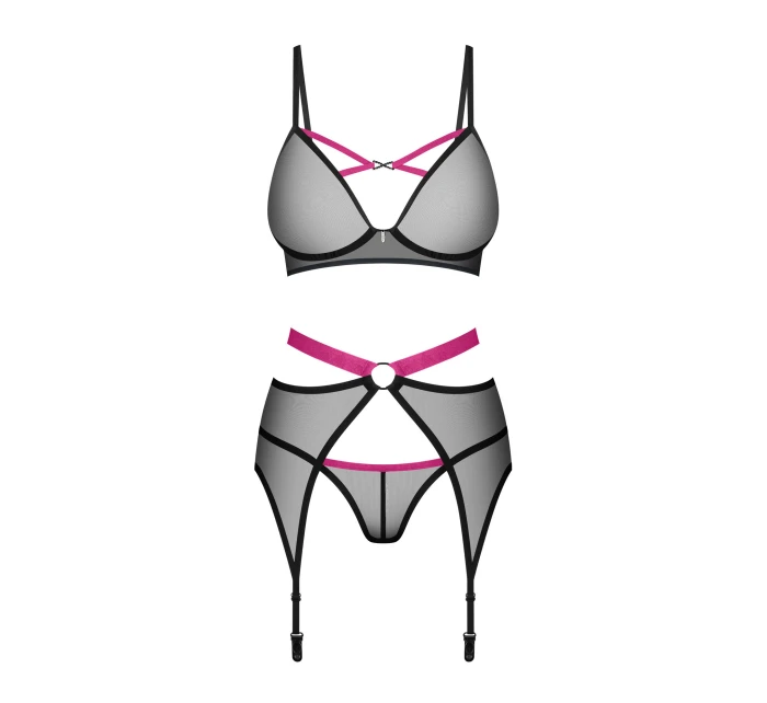 Dámský sexy set Set černý model 22022609 - Obsessive Dámský sexy set Set černý model 22022609 - Obsessive