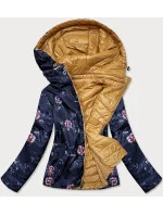 Žlutá prošívaná oboustranná dámská bunda (RQW-6844) Žlutá prošívaná oboustranná dámská bunda (RQW-6844)