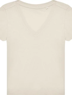 B&C #E150 V /women Dámské tričko s výstřihem do V 01.014T off white