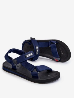 Pánské sandály na suchý zip Big Star model 21609131 Námořnická modrá - Big Star Shoes