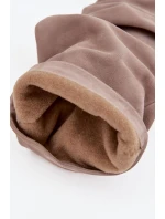 Vlnité kozačky z přírodního semiše na podpatku zateplené Zazoo 4228 světle hnědé