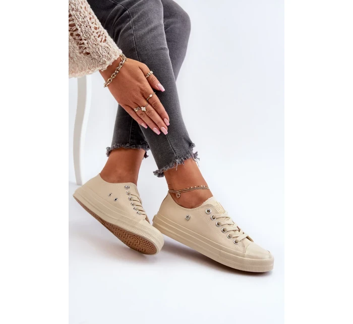 Klasické dámské tenisky Big Star Béžová Klasické dámské tenisky Big Star Béžová