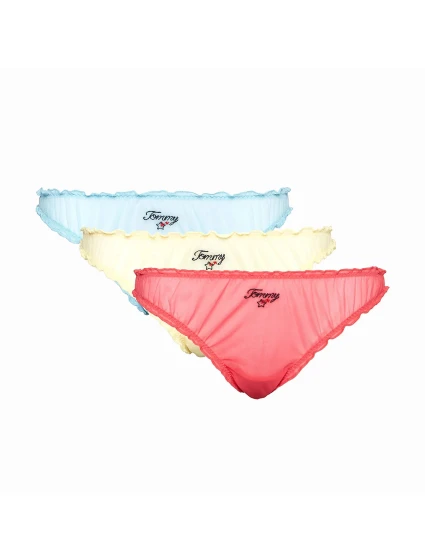Dámské kalhotky Ruffle 3Pack UW0UW04573-0TZ - Tommy Hilfiger