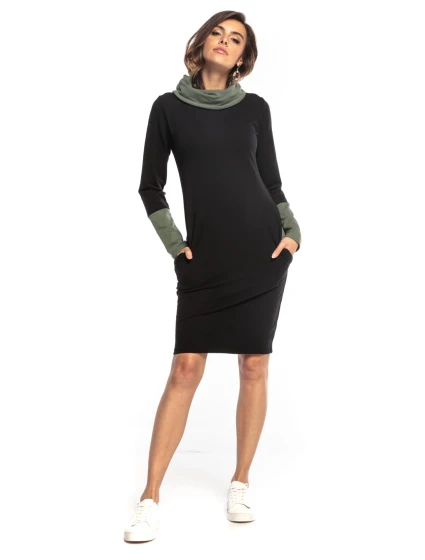 Dámské šaty Tessita T360 7 černo/khaki - Tessita