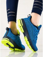 Krásné modré  tenisky dámské bez podpatku