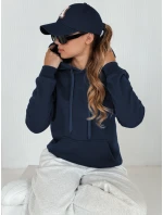 Dámská mikina s kapucí BASIC navy blue BY0561