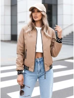 HERA FashionStreet béžový dámský bomber TY3764 HERA FashionStreet béžový dámský bomber TY3764