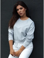 dámská klasická mikina světle šedá Dstreet model 21978467 - FashionStreet dámská klasická mikina světle šedá Dstreet model 21978467 - FashionStreet