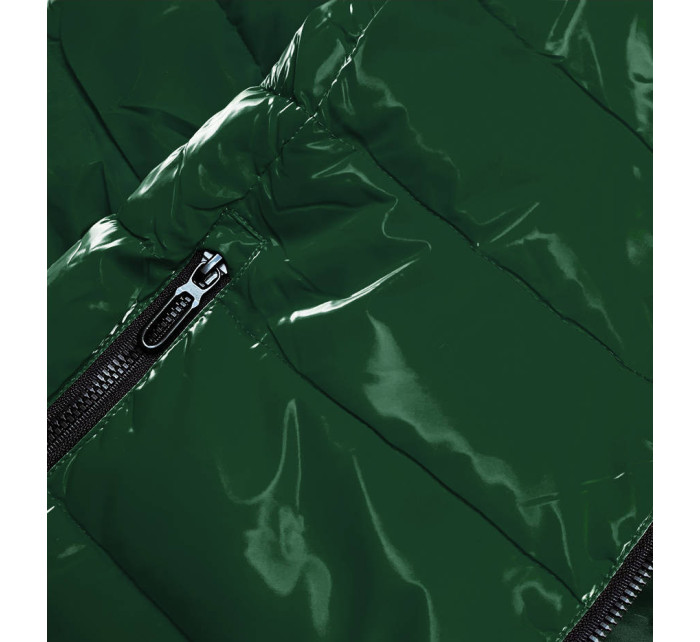 Zelená dámská bunda se podšívkou model 15893476 - SPEED.A