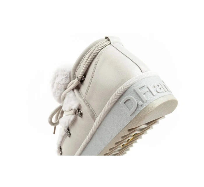 snow boots dámské zimní módní model 21394813 zateplené šedé dámské - D.Franklin