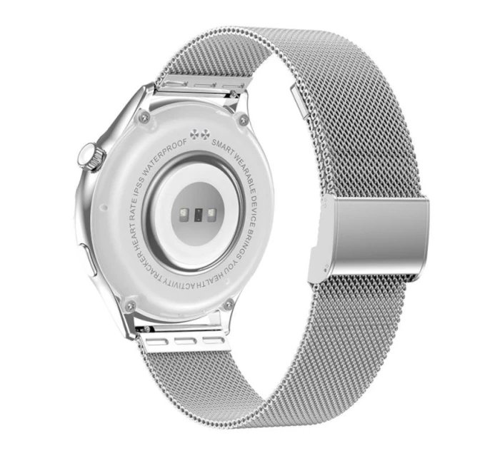 Dámské chytré hodinky Silver + Black Strap model 21804965 - RUBICON Dámské chytré hodinky Silver + Black Strap model 21804965 - RUBICON