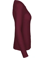 O Dámské tričko s dlouhým rukávem bordeaux model 22505860 - Neutral O Dámské tričko s dlouhým rukávem bordeaux model 22505860 - Neutral