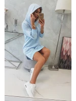 Šaty s kapucí a delšími zády modré Šaty s kapucí a delšími zády modré