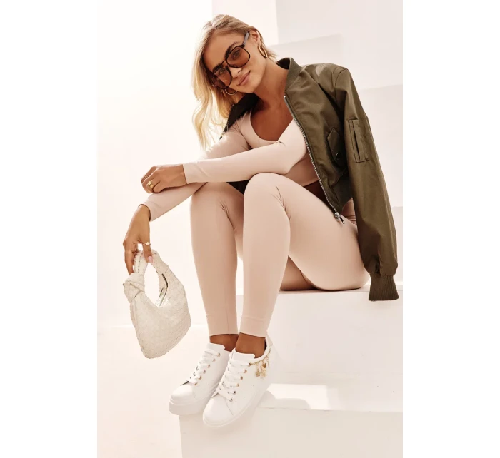 Dámské Tenisky na platformě s přívěsky, Bílá Tivissa Dámské Tenisky na platformě s přívěsky, Bílá Tivissa