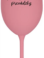 MAMINKA MIMO PREVÁDZKY - ružový pohár na víno 350 ml