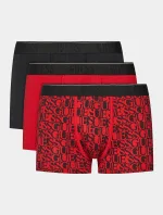 Pánské boxerky 3PACK U3BG25K6YW0 P53M černočervené - Guess