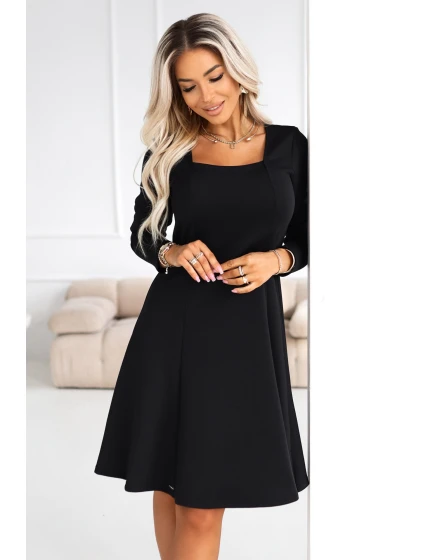 Dámské šaty černé model 22016788 - numoco Dámské šaty černé model 22016788 - numoco