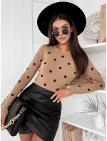 Dámský svetr camel Dstreet model 21970694 - FashionStreet Dámský svetr camel Dstreet model 21970694 - FashionStreet