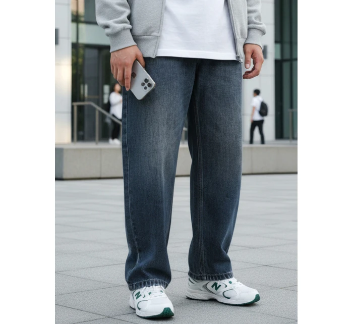 Pánské džíny baggy navy blue FashionStreet UX4480