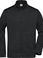 Daiber JN 862 Pánská pracovní bunda pletený fleece - Strong 02.0862 black/black