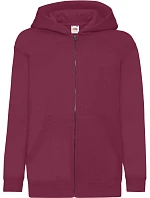 Fruit of the Loom Classic Kids Sweat Jacket Dětská mikina s kapucí 16.2045 burgundy Fruit of the Loom Classic Kids Sweat Jacket Dětská mikina s kapucí 16.2045 burgundy