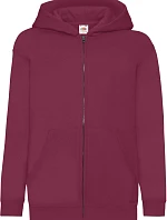 Fruit of the Loom Classic Kids Sweat Jacket Dětská mikina s kapucí 16.2045 burgundy