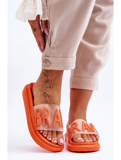 Dámské pantofle na platformě Orange Brave Dámské pantofle na platformě Orange Brave