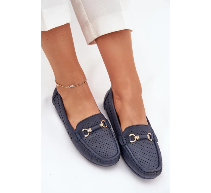 Dámské Mokasíny S Ozdobou Granátové Kaydance
