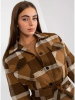 Dámský kabát LK PL  tmavě lila model 17761044 - FPrice