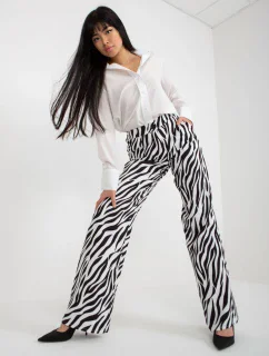 Dámské kalhoty LK SP 509046 1.23P černobíle - FPrice