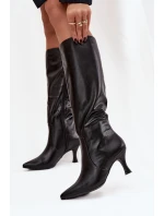 Kozačky na podpatku  model 220724 Step in style