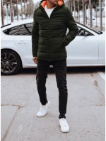 Pánská prošívaná zimní bunda s kapucí zelená FashionStreet TX4893