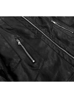 Černá bunda ramoneska z eko kůže model 16147473 - LHD