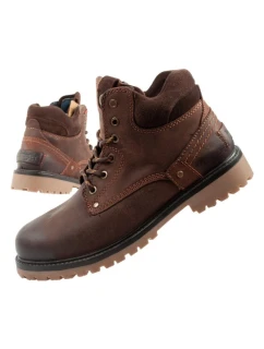 Wrangler Yuma pánské boty sobolí boty elegantní kožené boty tmavě hnědé