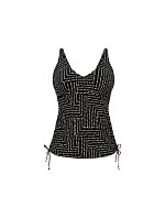 Style Malaika Top tankini - horní díl 8851-1 black - RosaFaia