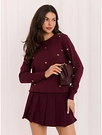 Svetr IR SW 57982.28, vínový Svetr IR SW 57982.28, vínový