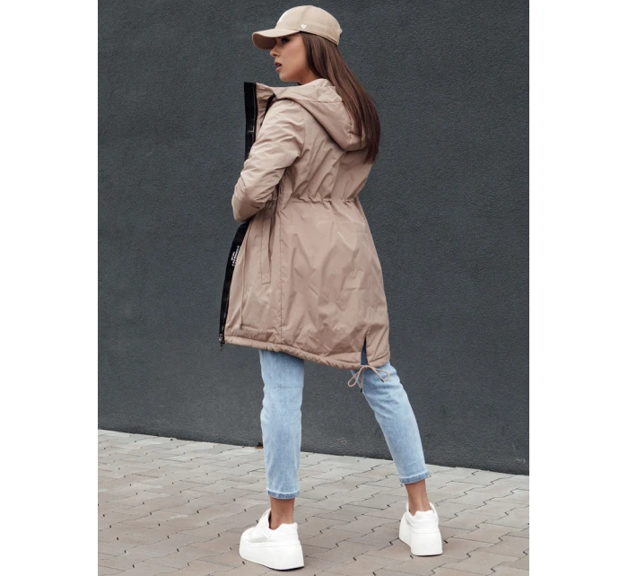 Dámská přechodná bunda parka URBANJOY béžová FashionStreet TY4386 Dámská přechodná bunda parka URBANJOY béžová FashionStreet TY4386