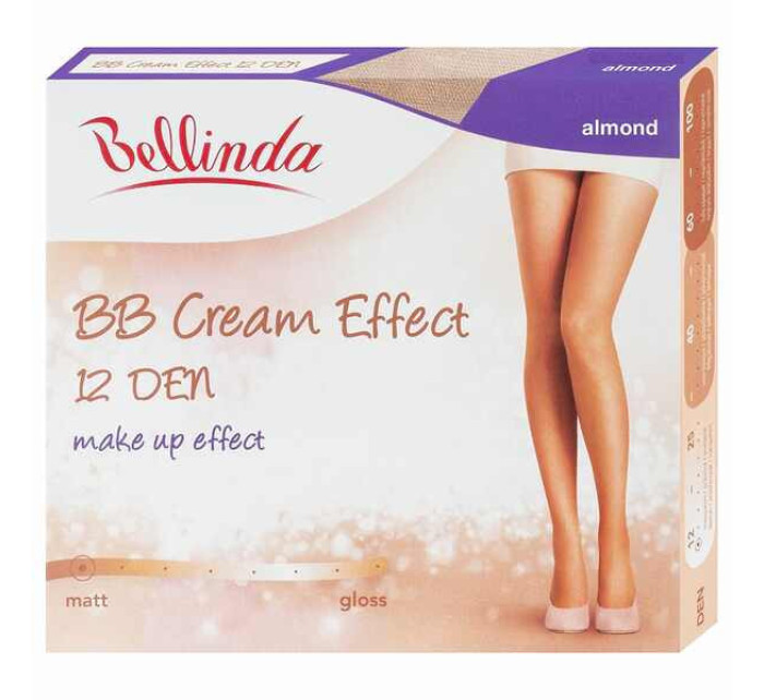 BB cream punčochy s make up efektem BB CREAM 12 DEN - BELLINDA - almond