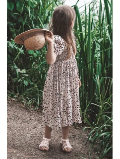 Dětské pletené nazouvací sandály Růžove Tracy