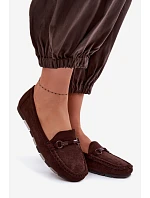 Dámské mokasiny Ploché Čokoládové Olisa