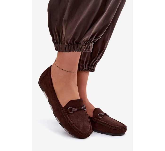 Dámské mokasiny Ploché Čokoládové Olisa