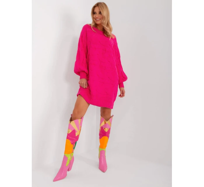 Sweter AT SW model 21326955 fuksjowy - FPrice