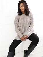 Sweter BA SW szary model 22556679 - FPrice Sweter BA SW szary model 22556679 - FPrice